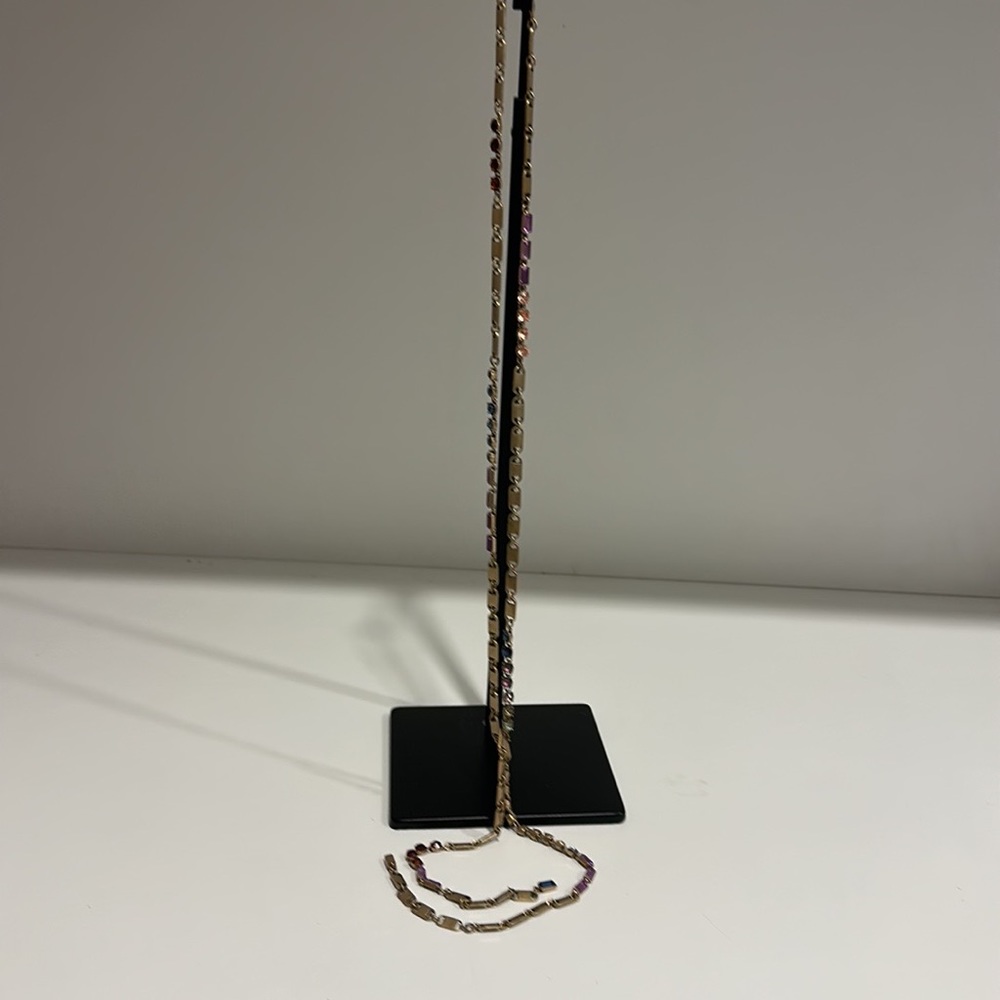 Stella and Dot long gemstone necklace